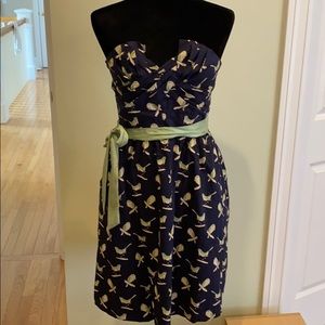 Anthropologie strapless dress
